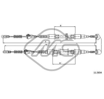 Tazne lanko, parkovaci brzda Metalcaucho 82498