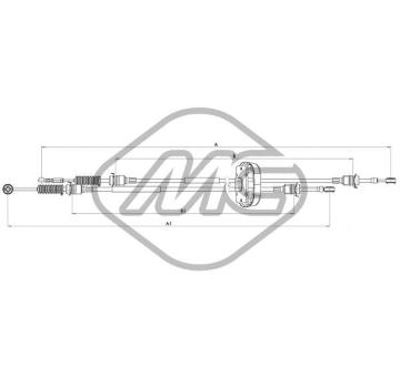 Lanko ručnej prevodovky Metalcaucho 82954