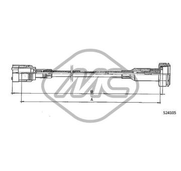 Hřídel tachometru Metalcaucho 82980