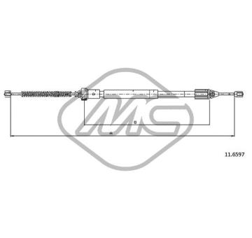 Tazne lanko, parkovaci brzda Metalcaucho 83081