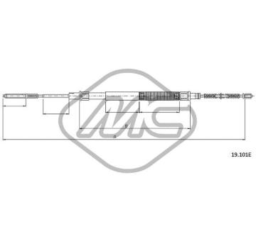 Tazne lanko, parkovaci brzda Metalcaucho 83246