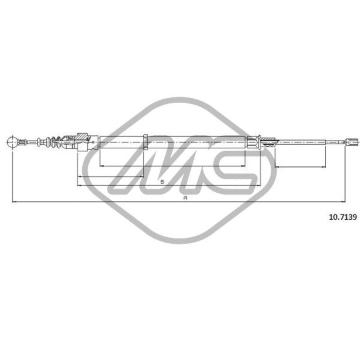 Tazne lanko, parkovaci brzda Metalcaucho 83251