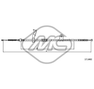 Tazne lanko, parkovaci brzda Metalcaucho 83526