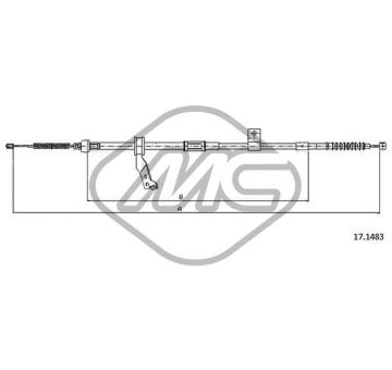 Tazne lanko, parkovaci brzda Metalcaucho 83527