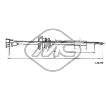 Hriadeľ tachometra Metalcaucho 83648