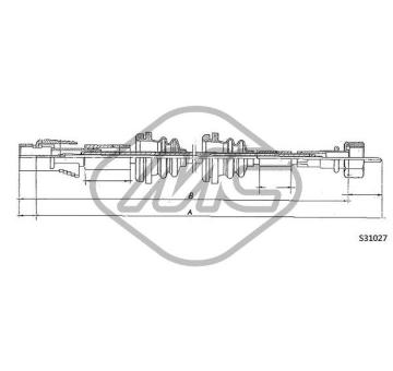Hriadeľ tachometra Metalcaucho 83653