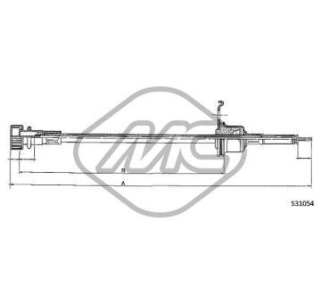 Hriadeľ tachometra Metalcaucho 83667