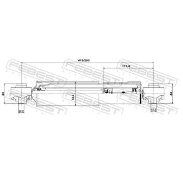 Tlumič pérování FEBEST 01650975R