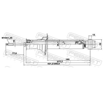 Tlumič pérování FEBEST 02658720R