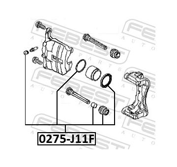 Sada na opravy, brzdový třmen FEBEST 0275-J11F