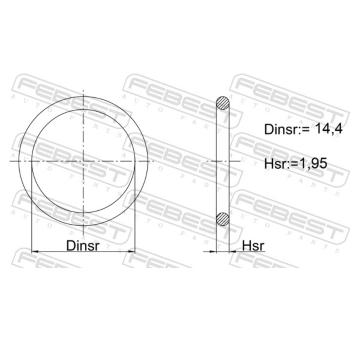 Těsnění, hydraulické čerpadlo FEBEST 03400-007