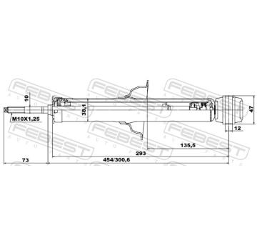 Tlumič pérování FEBEST 04659939R