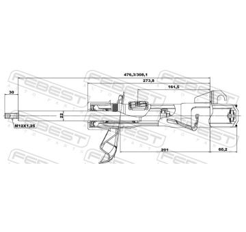 Tlumič pérování FEBEST 05665299FR