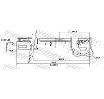 Tlumič pérování FEBEST 12660597FR