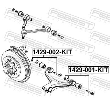 Sroub pro opravu odklonu kola FEBEST 1429-001-KIT