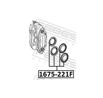 Sada na opravy, brzdový třmen FEBEST 1675-221F