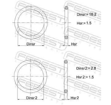 Sada tesneni, vstrikovaci tryska FEBEST 27400-002-KIT