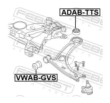 Uložení, řídicí mechanismus FEBEST ADAB-TTS