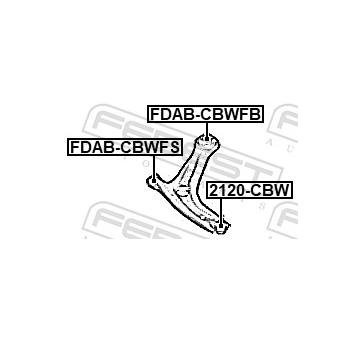 Uložení, řídicí mechanismus FEBEST FDAB-CBWFB