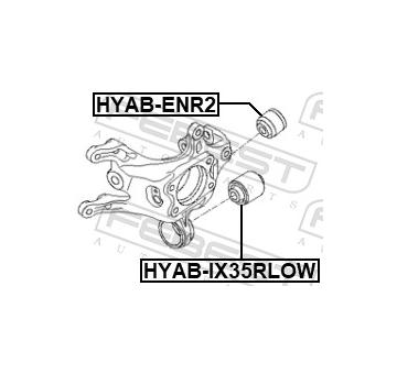 Pouzdro loziska, pricne zavesne rameno FEBEST HYAB-IX35RLOW