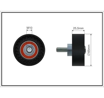 Vratná/vodiaca kladka rebrovaného klinového remeňa CAFFARO 05-19