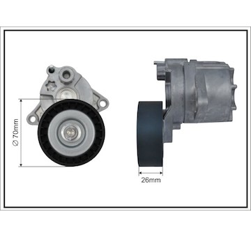 Napínací rameno, žebrovaný klínový řemen CAFFARO 101100SP