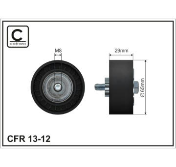 Vratná/vodicí kladka, klínový žebrový řemen CAFFARO 13-12