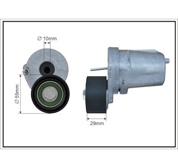 Napínací rameno, žebrovaný klínový řemen CAFFARO 133100SP