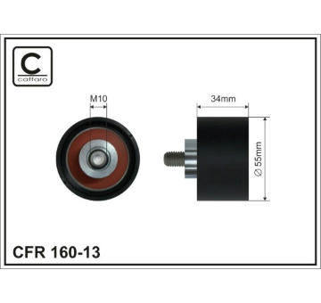 Obehová/vodiaca kladka ozubeného remeňa CAFFARO 160-13