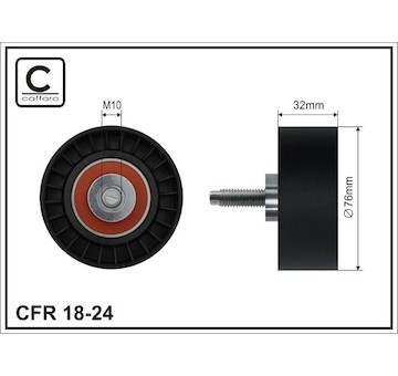 Vratna/vodici kladka, ozubeny remen CAFFARO 18-24