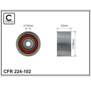 Obehová/vodiaca kladka ozubeného remeňa CAFFARO 224-102