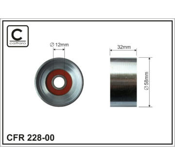 Vratná/vodicí kladka, ozubený řemen CAFFARO 228-00