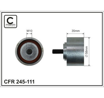 Vratna/vodici kladka, ozubeny remen CAFFARO 245-111