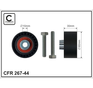 Vratná/vodicí kladka, ozubený řemen CAFFARO 267-44