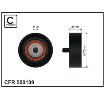 Napínacia kladka rebrovaného klinového remeňa CAFFARO 500109