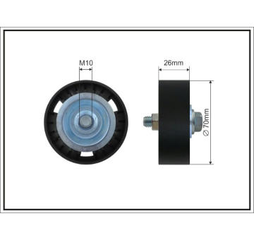 Napínací kladka, žebrovaný klínový řemen CAFFARO 500131 SC
