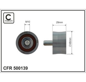 Vratná/vodicí kladka, ozubený řemen CAFFARO 500139