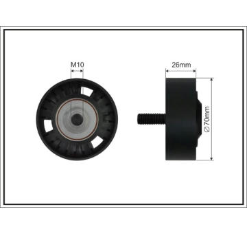 Vratná/vodiaca kladka rebrovaného klinového remeňa CAFFARO 500189 SC