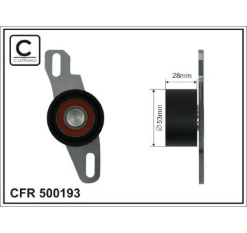 Napínák, ozubený řemen CAFFARO 500193
