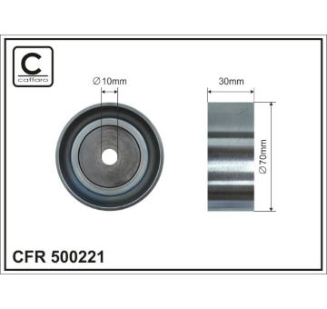 Vratná/vodiaca kladka rebrovaného klinového remeňa CAFFARO 500221