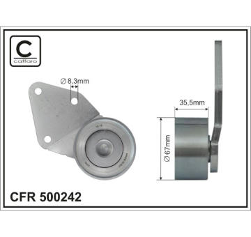 Vratna/vodici kladka, ozubeny remen CAFFARO 500242