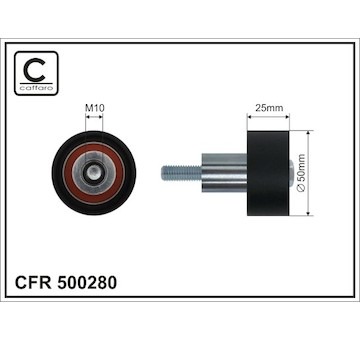Vratná/vodicí kladka, ozubený řemen CAFFARO 500280