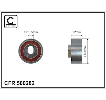 Vratná/vodicí kladka, ozubený řemen CAFFARO 500282