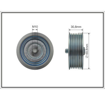 Vratná/vodiaca kladka rebrovaného klinového remeňa CAFFARO 500429