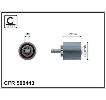 Vratna/vodici kladka, ozubeny remen CAFFARO 500443