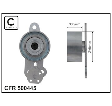 Napínák, ozubený řemen CAFFARO 500445