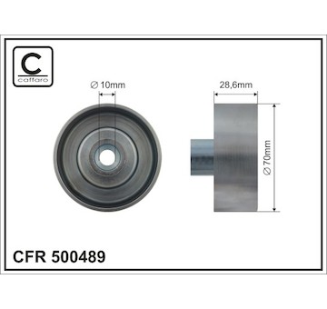 Vratná/vodicí kladka, klínový žebrový řemen CAFFARO 500489