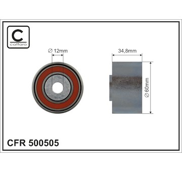 Vratná/vodicí kladka, ozubený řemen CAFFARO 500505