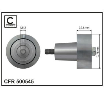 Vratna/vodici kladka, klinovy zebrovy remen CAFFARO 500545