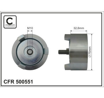 Vratna/vodici kladka, klinovy zebrovy remen CAFFARO 500551